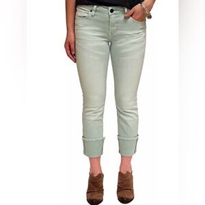 Dear John Playback Cuffed Light Gray Denim Jeans Size 28